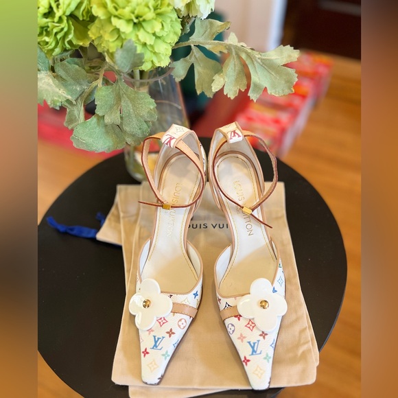 Auth Louis Vuitton Japanese Pop Artist Takashi Murakami LV monogram toile size 6 - Picture 2 of 16